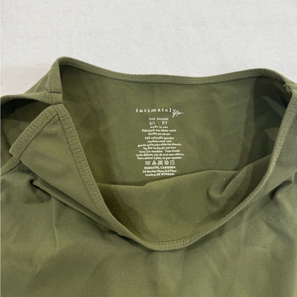 Free People army green boatneck tank size xs/s - Picture 2 of 2